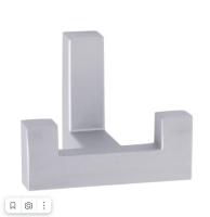 Крючок двухрожковый EVA NEO / алюминий матовый SC фото