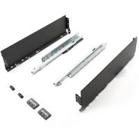 Комплект ящика EVA SlightBox частичное выдвижение с доводчиком 120х450 мм цвет серый фото