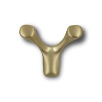 Крючок двухрожковый EVA UFO / латунь шлифованная матовая BB  фото