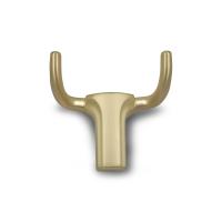 Крючок двухрожковый EVA BULL / латунь шлифованная матовая BB  фото