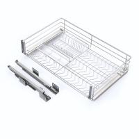 Корзина-посудосушитель выдвижная EVA Light Side, в базу 800, плав.закрывание, хром фото