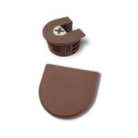 Заглушка пластиковая для эксцентрика усиленного D20мм EVA RAFIX, коричневый фото