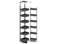 Выдвижная колонна для кухни EVA Dark Side 12 полок 450 мм цвет графит фото