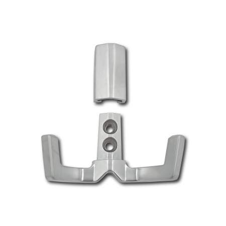 Крючок двухрожковый EVA ANGLE / алюминий матовый SC фото