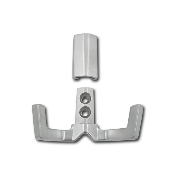 Крючок двухрожковый EVA ANGLE / алюминий матовый SC фото