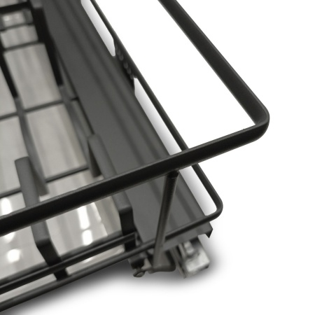 Корзина-посудосушитель выдвижная EVA Dark Side, в базу 900, плав.закрывание, графит фото