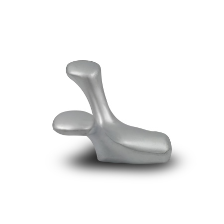 Крючок двухрожковый EVA UFO / алюминий матовый SC фото