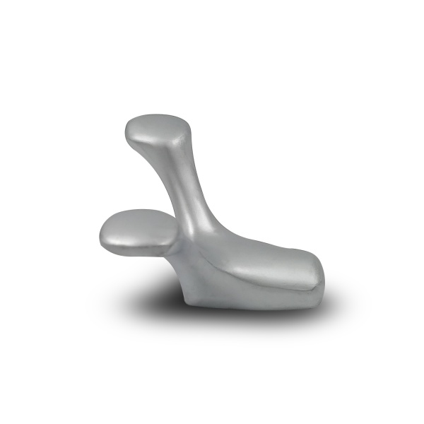 Крючок двухрожковый EVA UFO / алюминий матовый SC фото