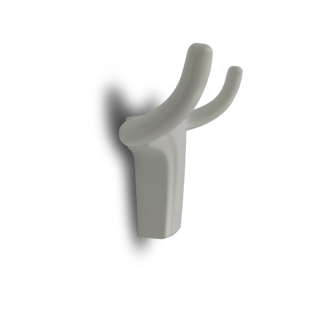 Крючок двухрожковый EVA BULL / белый матовый WTmatt фото