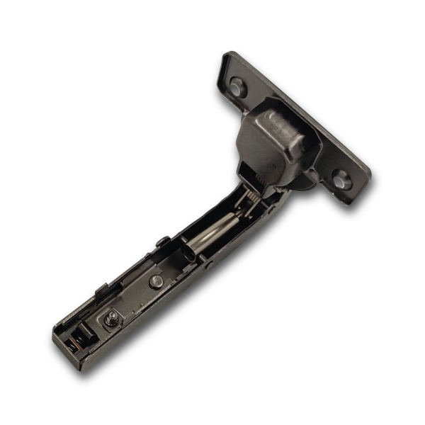 Петля с амортизатором EVA Advance soft, под фальшпанель дл.плечо, (180/95), 48мм, черный никель фото