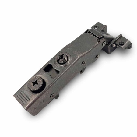 Петля с амортизатором EVA Advance soft, 2way, накладная, (90/105), УРП, черный никель фото