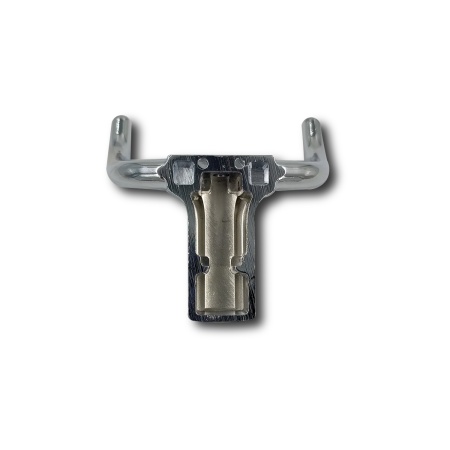 Крючок двухрожковый EVA BULL / хром PC фото