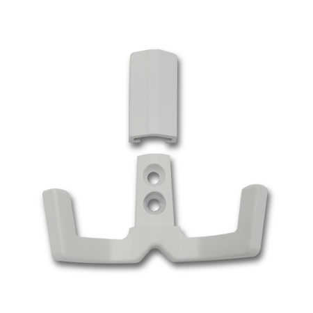 Крючок двухрожковый EVA ANGLE / белый матовый WTmatt фото