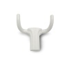 Крючок мебельный двухрожковый EVA BULL цвет белый матовый WTmatt фото