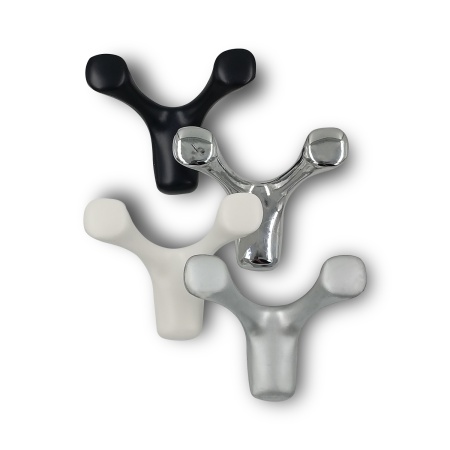 Крючок двухрожковый EVA UFO / черный матовый BLmatt фото