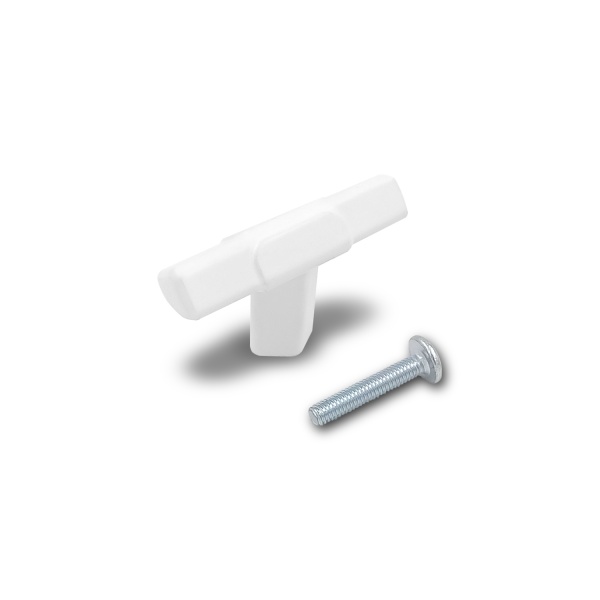 Ручка-кнопка EVA VERGE / белый матовый WTmatt фото