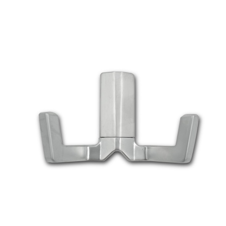 Крючок двухрожковый EVA ANGLE / алюминий матовый SC фото