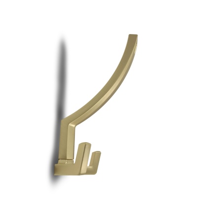Крючок мебельный трехрожковый EVA ANGLE цвет латунь шлифованная матовая BB фото