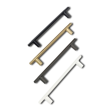 Ручка-рейлинг EVA VERGE / 192мм (L=236мм) черный матовый Blmatt фото