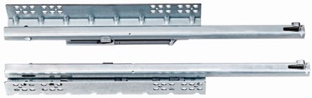 Направляющие ск. монтажа EVA Quadro част. выдвижения с дов. с фиксатором 450мм фото