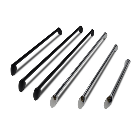 Ручка-скоба мебельная EVA ART 192 мм цвет черный матовый MBA фото