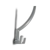 Крючок мебельный трехрожковый EVA ANGLE цвет алюминий матовый SC фото