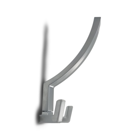 Крючок мебельный трехрожковый EVA ANGLE цвет алюминий матовый SC фото