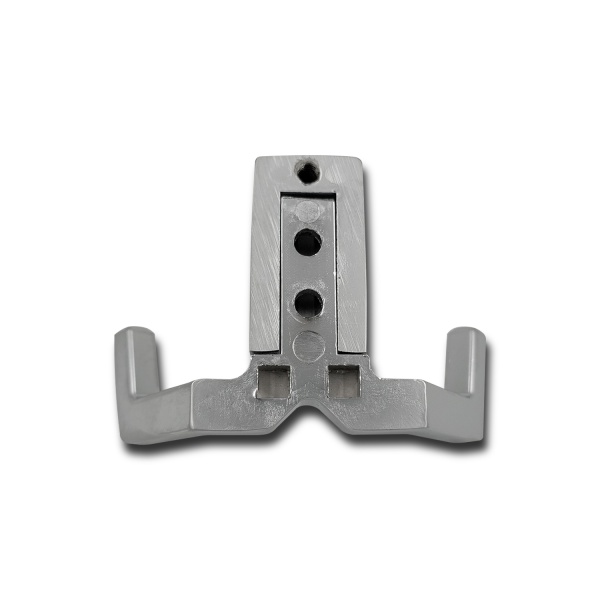 Крючок двухрожковый EVA ANGLE / алюминий матовый SC фото