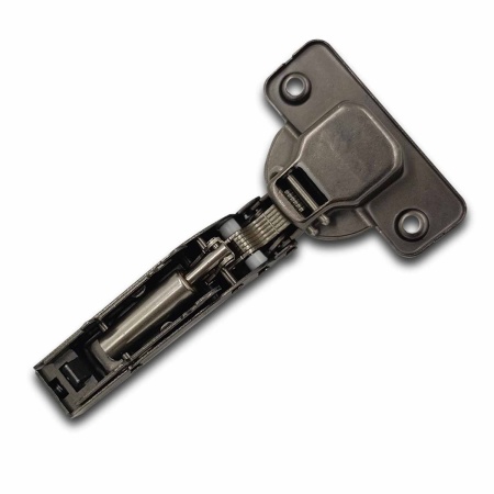 Петля с амортизатором EVA Advance soft 2way, вкладная, (90/105), 48мм, черный никель фото