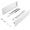 Комплект ящика EVA SlightBox частичное выдвижение с доводчиком 150х450 мм цвет белый фото