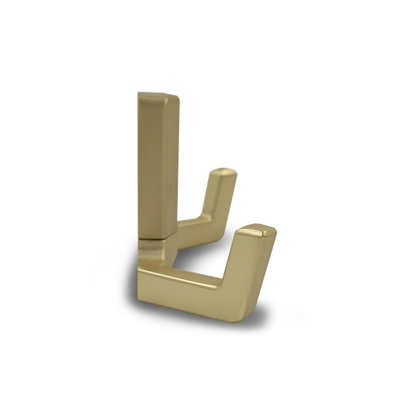 Крючок двухрожковый EVA ANGLE / латунь шлифованная матовая BB  фото