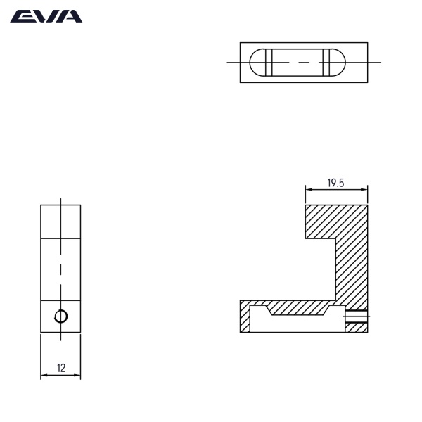 Крючок однорожковый EVA NEO / хром PC фото