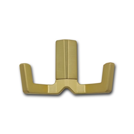 Крючок двухрожковый EVA ANGLE / латунь шлифованная матовая BB  фото