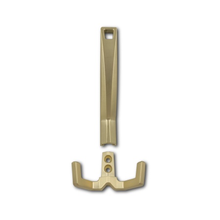 Крючок трехрожковый EVA ANGLE / латунь шлифованная матовая BB  фото